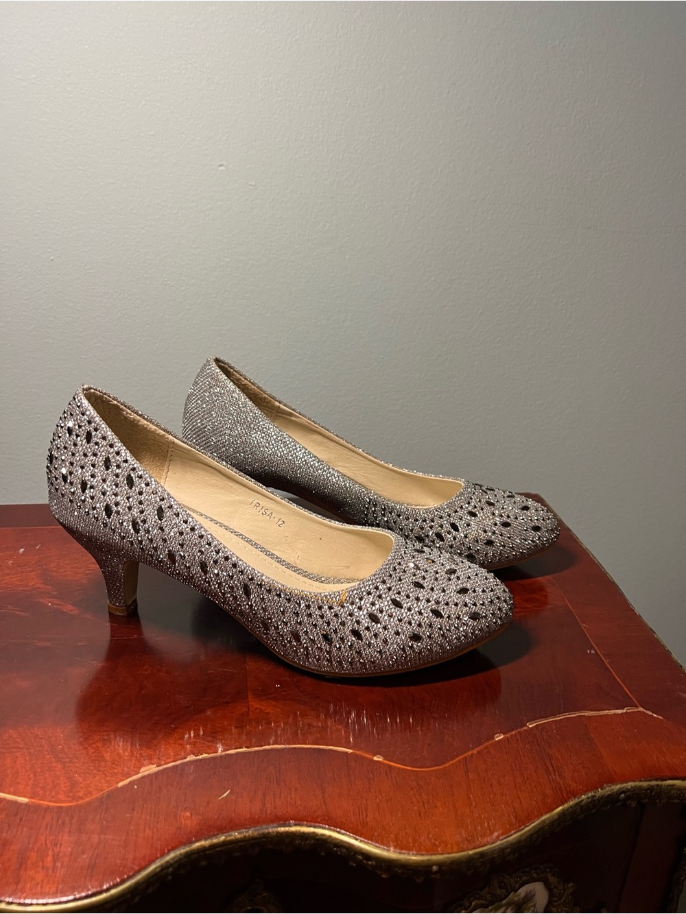 Forever Link Women’s Jemma-31 Kitten Heel Jeweled Rhinestone